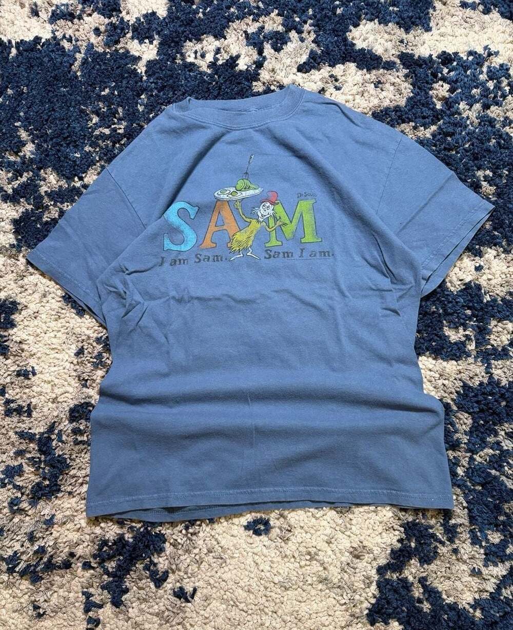 Vintage Dr. Seuss Sam I Am Green Eggs and Ham Graphic T-Shirt